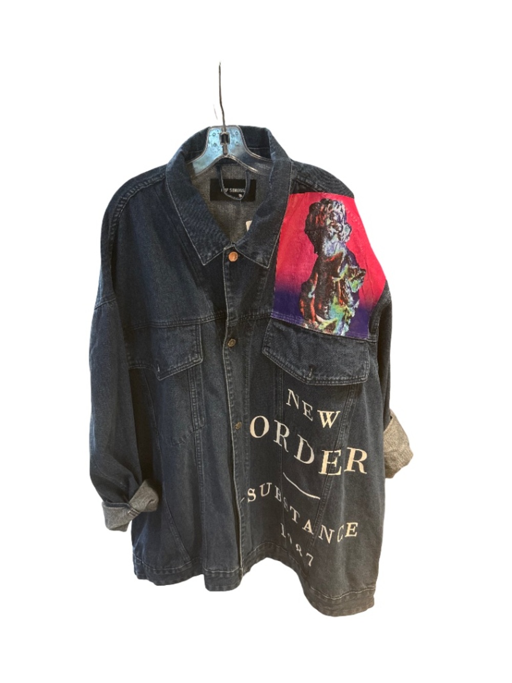 Raf Simons SS2018 joy division denim jacket blue